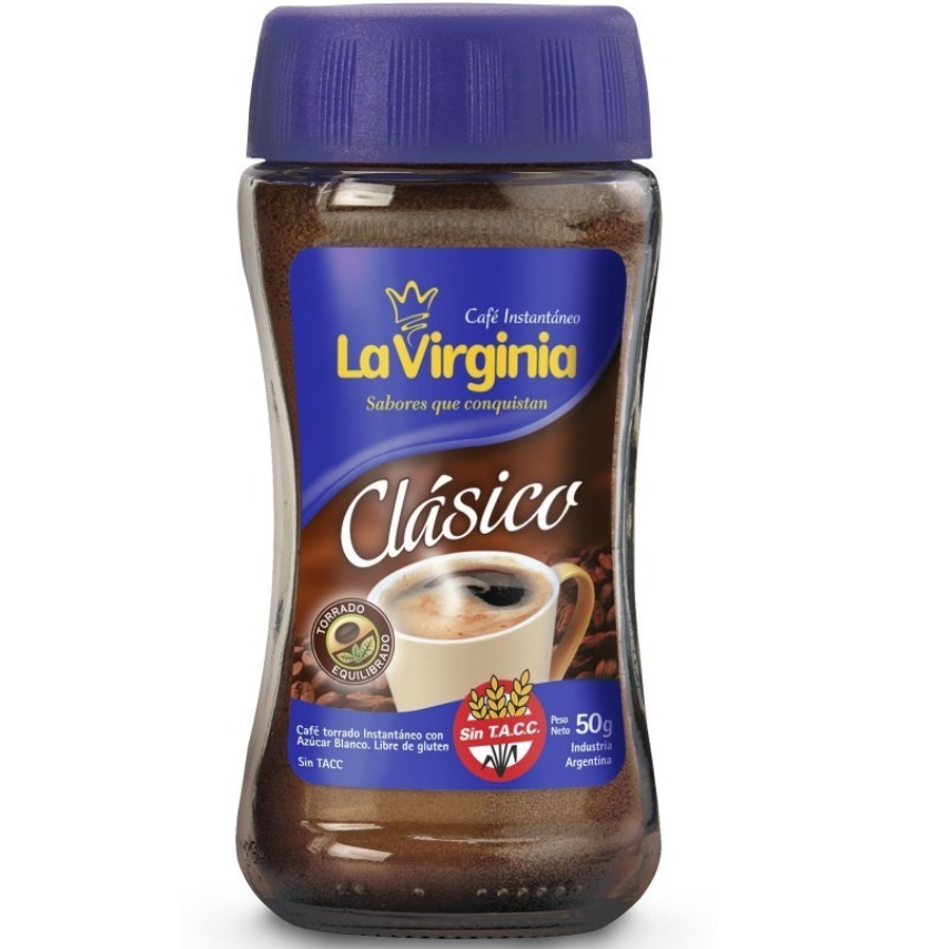 LA VIRGINIA CAFE CLASICO FRASCO DE 50G Mi Super Chino