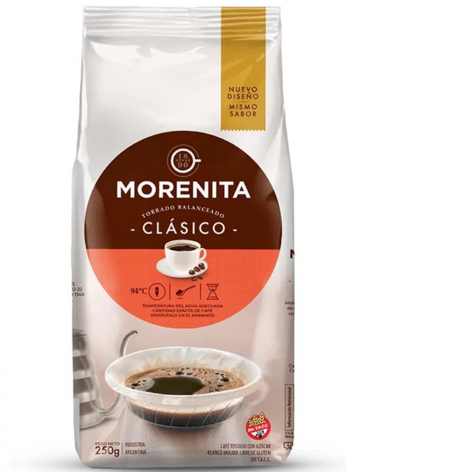 LA MORENITA CLASICO CAFE MOLINO PACK DE 125G Mi Super Chino