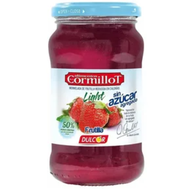 CORMILLOT MERMELADA S/AZUCAR FRUTILLA 390G - Mi Super Chino